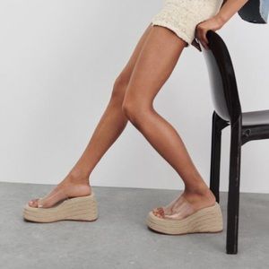 ZARA Vinyl Jute Platforms